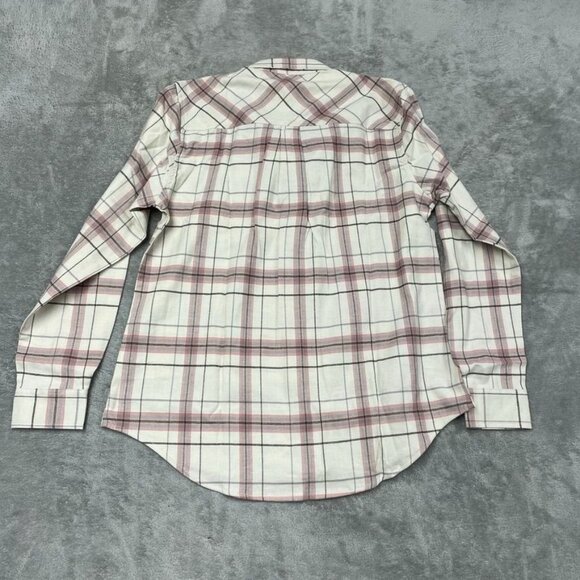 Womens Plaid Button-Up Shirt Weatherproof Vintage S Cotton Blend d0488 - Picture 8 of 9